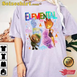 Elemental Disney And Pixar New Movie Poster Fan Gifts T-Shirt