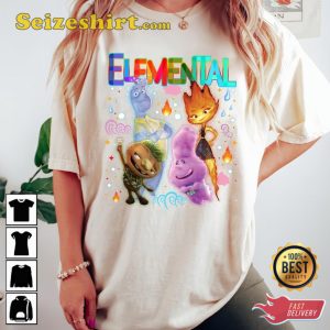 Elemental Disney And Pixar New Movie Poster Fan Gifts T-Shirt