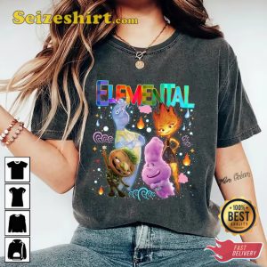 Elemental Disney And Pixar New Movie Poster Fan Gifts T-Shirt