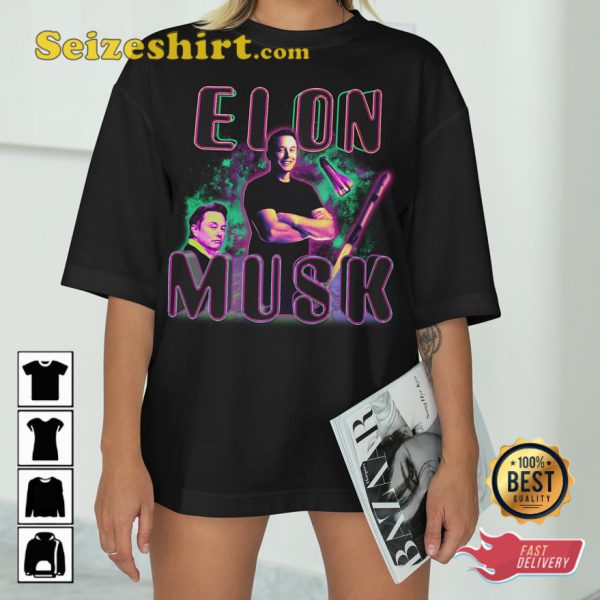 Elon Musk Tesla Gift For Fan Graphic T-shirt