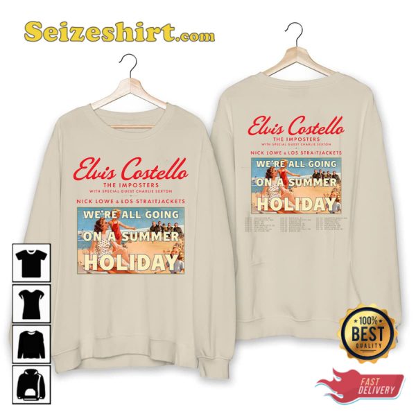 Elvis Costello We Are All Going on a Summer Holiday Tour T-shirt