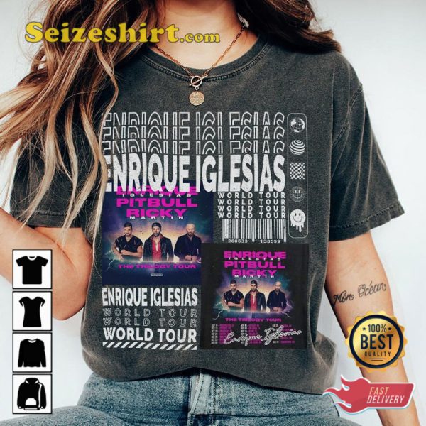 Enrique Iglesias The Trilogy Tour Music Concert T-shirt