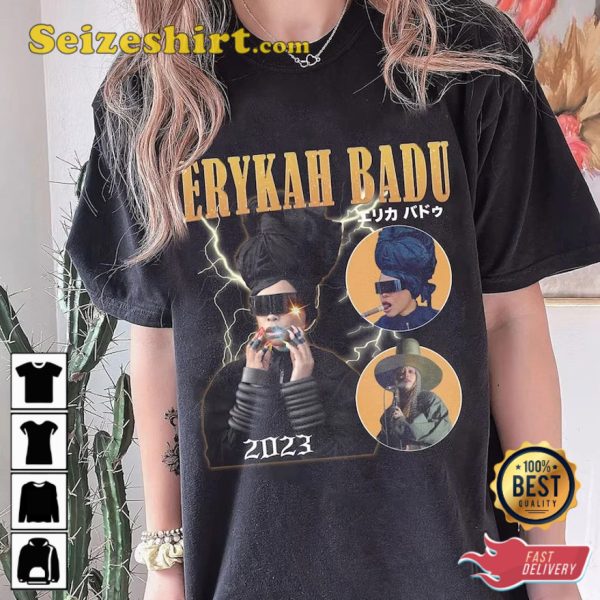 Erykah Badu World Tour 2023 Gift For Men Women Unisex T-Shirt