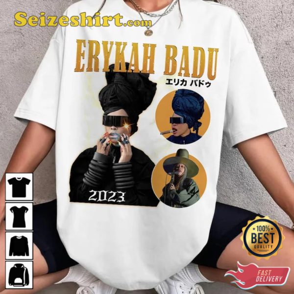 Erykah Badu World Tour 2023 Gift For Men Women Unisex T-Shirt