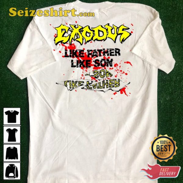 Exodus Spitting Image Of A Man In Hell Tour 1989 T-Shirt