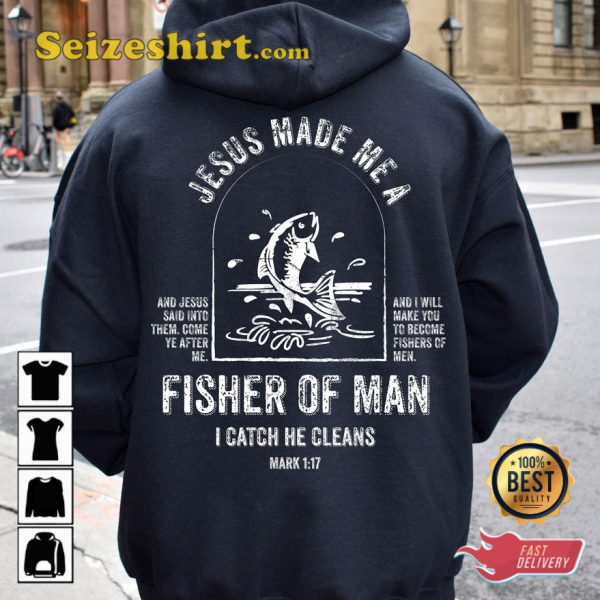 Fisher Of Man Funny Graphic T-shirt