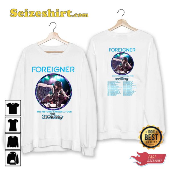 Foreigner Tour 2023 The Histroric Farewell Tour T-shirt