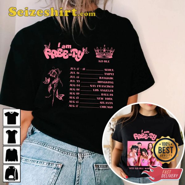 I am Freety G-idle World Tour 2023 T-Shirt