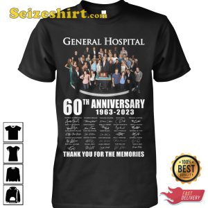 General Hospital 60th Anniversary 1963 2023 T-Shirt