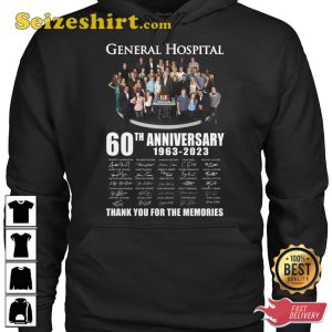 General Hospital 60th Anniversary 1963 2023 T-Shirt