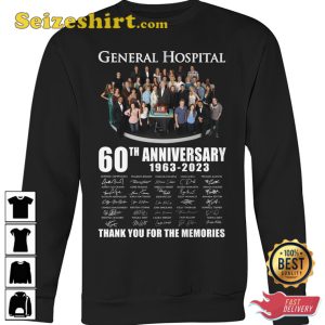 General Hospital 60th Anniversary 1963 2023 T-Shirt