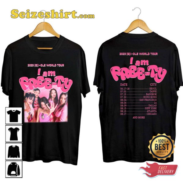 Gi-Dle 2023 World Tour Gift For Fan T-shirt
