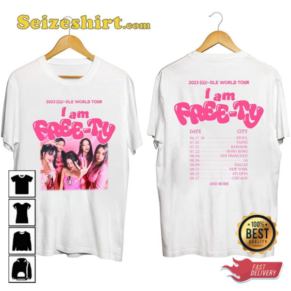 Gi-Dle 2023 World Tour Gift For Fan T-shirt