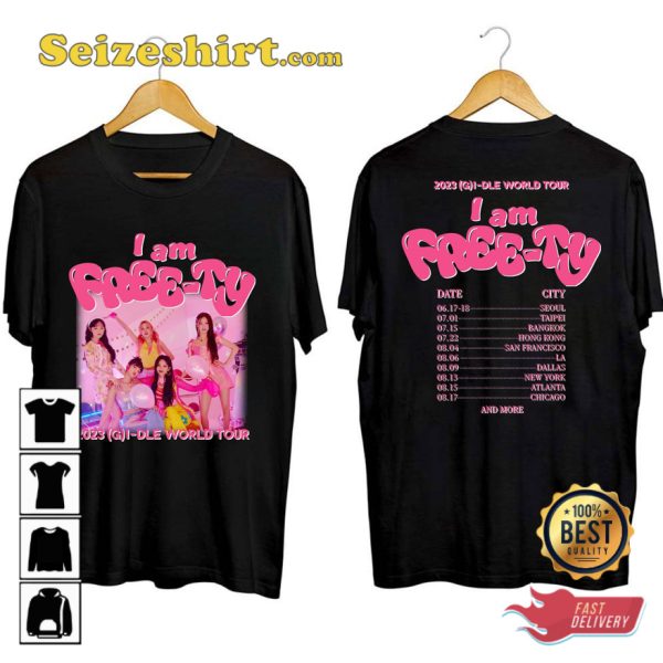 Gi-dle 2023 World Tour K-pop Fan T-shirt