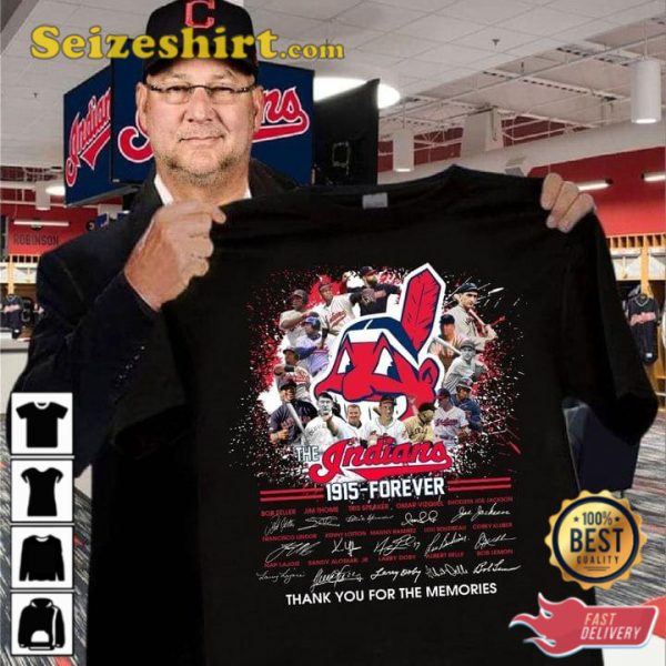 The Indians 1915 Forever Thank You For The Memories Shirt