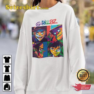 Gorillaz Tour Band Members Fan Gift T-shirt