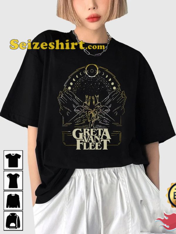 Greta Van Fleet Dream In Gold Tour 2023 T-Shirt