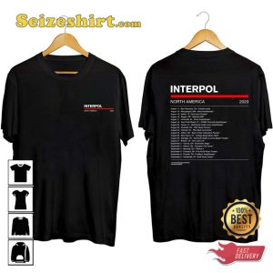 Interpol Tour North America 2023 T-shirt