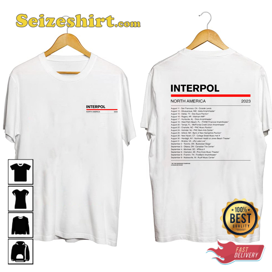 interpol tour shirt