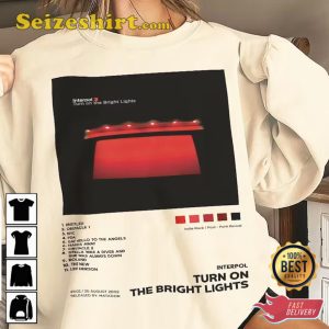 Interpol Turn on the Bright Lights Album Tracklist T-Shirt