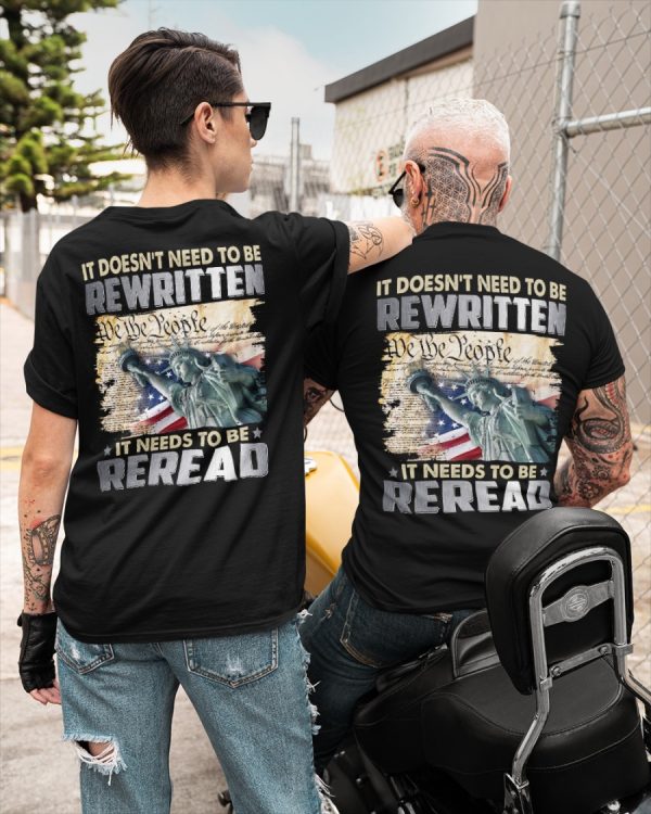 It Does Not Need To Be Rewritten It Needs To Be Reread Classic T-Shirt