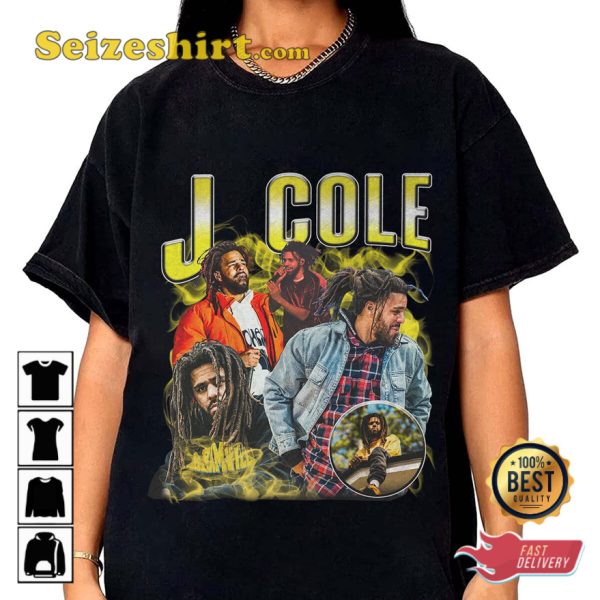 J Cole Rapper Thank For A Memorable Vintage T-shirt