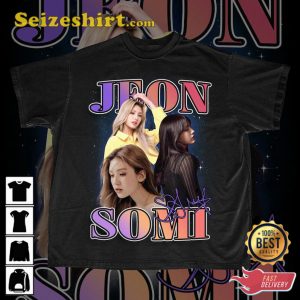 Jeon Somi Kpop 90s Bootleg Rap Vintage Style Inspired T-Shirt