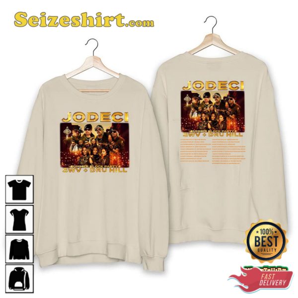 Jodeci Summer Block Party Tour 2023 T-Shirt