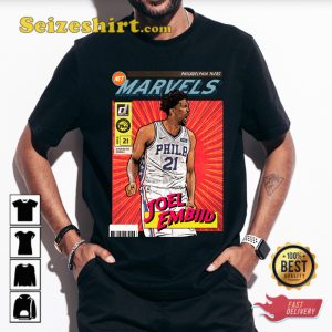 Joel Embiid Philadelphia 76ers NBA Basketball Player T-Shirt