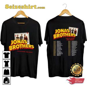 Jonas Brothers Tour 2023 Five Albums One Night T-shirt