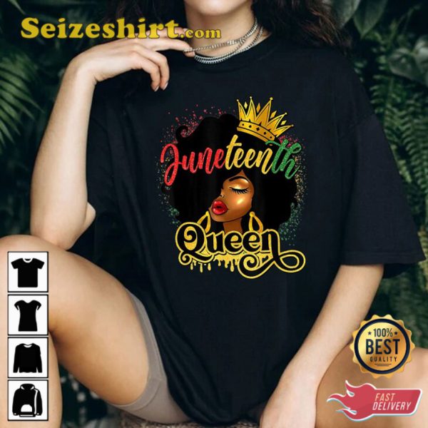 Juneteenth Queen Gift For Girls Unisex T-Shirt