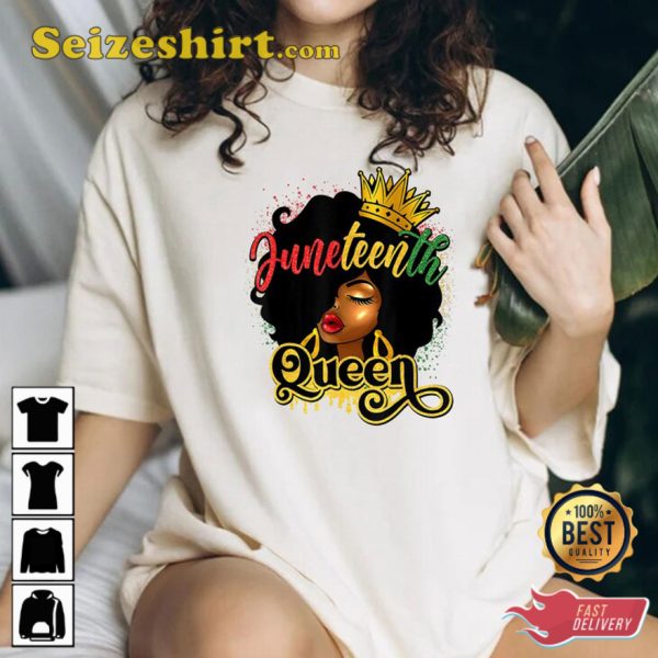 Juneteenth Queen Gift For Girls Unisex T-Shirt