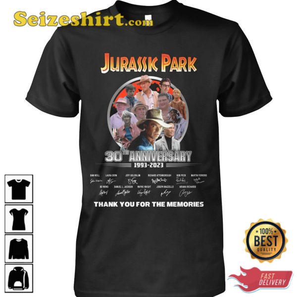 Jurassic Park 30th Anniversary 1993 2023 T-Shirt