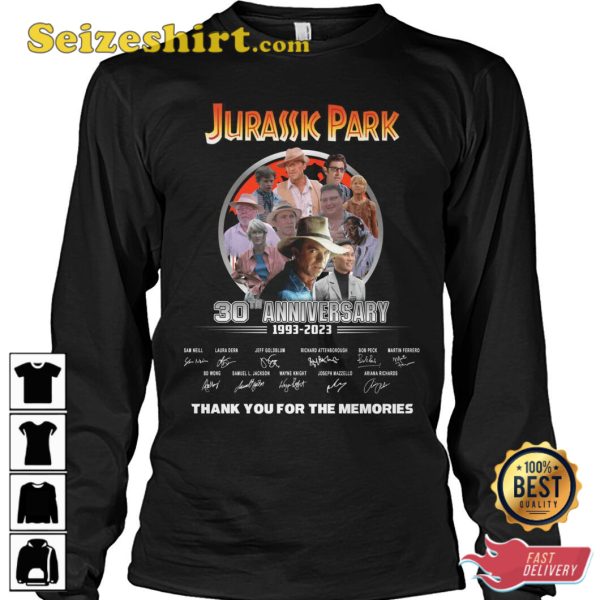 Jurassic Park 30th Anniversary 1993 2023 T-Shirt