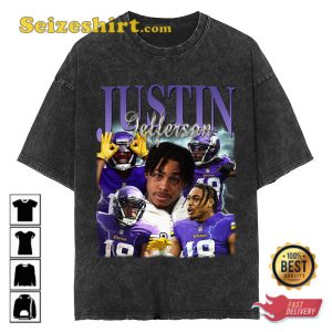 Justin Jefferson Vintage Washed Shirt Wide Receiver Homage
