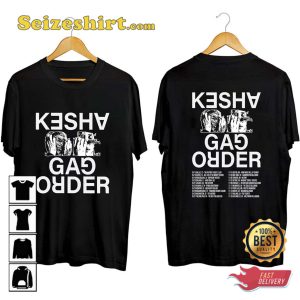 Kesha Gag Order Tour 2023 Music Concert T-shirt