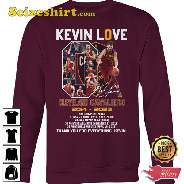 Kevin Love Cleveland Cavaliers 2014 2023 T-Shirt