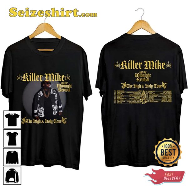 Killer Mike The High Holy Tour 2023 Gift Fan T-Shirt