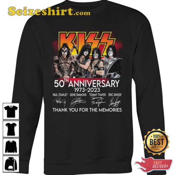 Kiss 50th Anniversary 1973 2023 T-Shirt