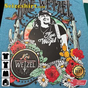 Koe Wetzel Country Music Flower Butterfly T-Shirt
