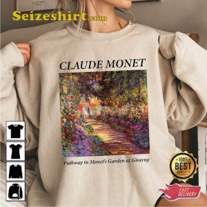 Lavender Pathway In Monets Garden At Giverny T-shirt