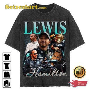 Lewis Hamilton Vintage Washed Formula Racing F1 Homage Shirt