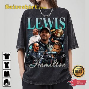 Lewis Hamilton Vintage Washed Formula Racing F1 Homage Shirt