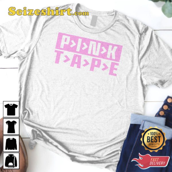 Lil Uzi Vert Wearing Pink Tape World Tour Shirt