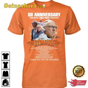 Jim Boeheim Syracuse 60 Anniversary 1963 2023 T-Shirt