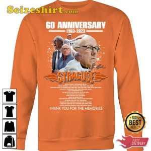 Jim Boeheim Syracuse 60 Anniversary 1963 2023 T-Shirt