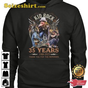 Kid Rock 35 Years 1988 2023 T-Shirt