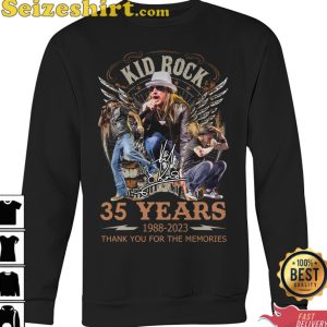 Kid Rock 35 Years 1988 2023 T-Shirt