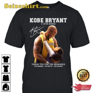 Kobe Bryant 1978 2020 Thank You For The Memories T-Shirt