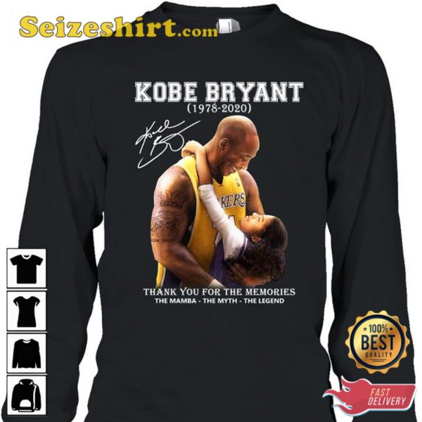 Kobe Bryant 1978 2020 Thank You For The Memories T-Shirt